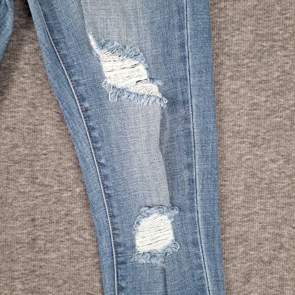 Kancan High Rise Ankle Skinny Distressed Medium Wash Jeans Size 1/24 25W - Picture 5 of 16